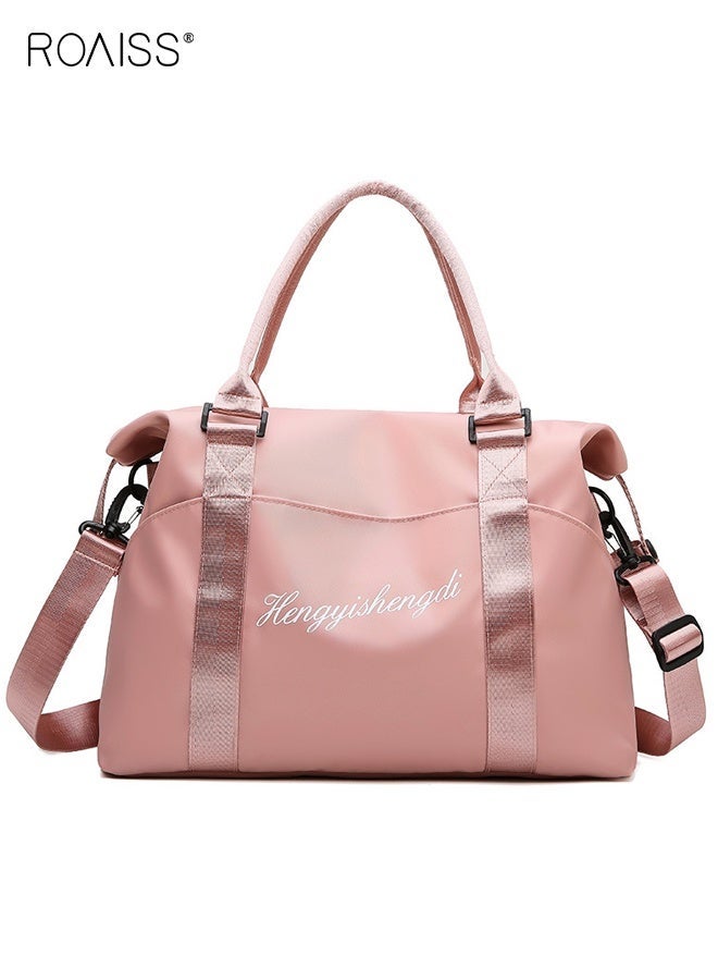 roaiss Large Capacity Duffle Bag, Dry and Wet Separation Fitness Bag, Overnight Bag with Zip Closure and Adjustable Strap, Waterproof Travel Bag, Carry-on Tote Bag, Ideal for Travel, Swimming, Gym and Outdoor Activities - Image 1