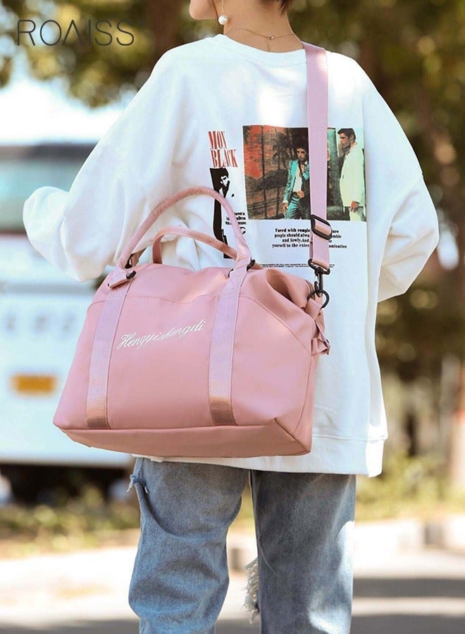 roaiss Large Capacity Duffle Bag, Dry and Wet Separation Fitness Bag, Overnight Bag with Zip Closure and Adjustable Strap, Waterproof Travel Bag, Carry-on Tote Bag, Ideal for Travel, Swimming, Gym and Outdoor Activities - Image 5