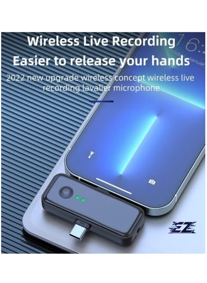 ELTRAZONE 3-in-1 Lavalier 2.4G Wireless Noise Reduction Mic with Dual Transmitter + Receiver for iPhone, Type-C Smartphones, and More - Image 2