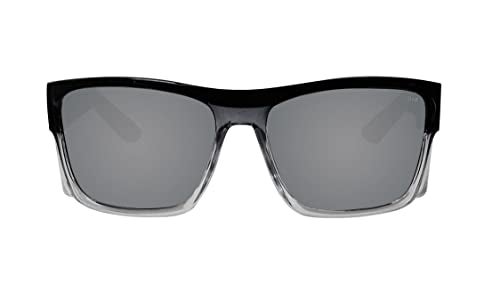 BOMBER Safety Glasses for Men Women 2-Tone Smoke Crystal Frame, Silver Mirror Safety Lens, Gray Foam Lining with Removable Side Shields, z87 Compliant Sunglasses, Scratch Resistant Coating - CL104 - Image 2