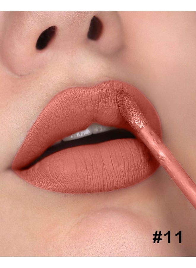 Voloria Velvet Matte Liquid Lipstick #11 – Long-lasting, Soft Matte Finish - Image 2