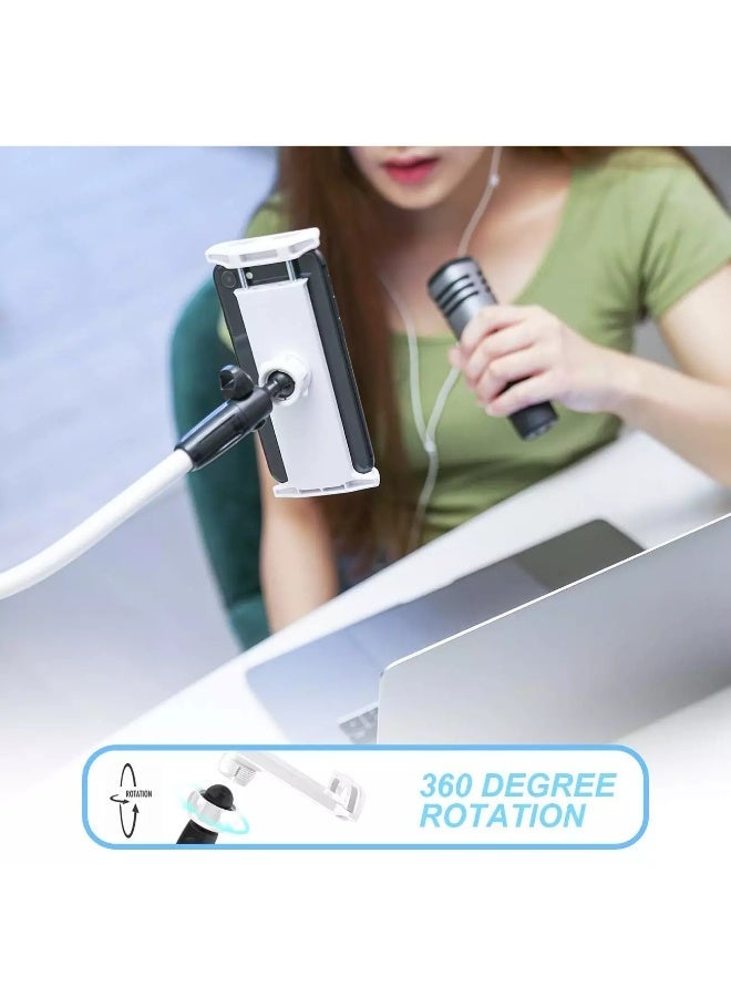 لاميكول حامل الهاتف المحمول LS01، حامل هاتف مرن: حامل هاتف قابل للتعديل متوافق مع أجهزة Switch، وPhone 11 Pro XS Max XR X 8 7 6 6s Plus، وغيرها من الأجهزة التي يتراوح حجمها بين 4.7 و7.9 بوصة. - Image 3