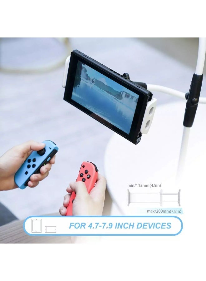 لاميكول حامل الهاتف المحمول LS01، حامل هاتف مرن: حامل هاتف قابل للتعديل متوافق مع أجهزة Switch، وPhone 11 Pro XS Max XR X 8 7 6 6s Plus، وغيرها من الأجهزة التي يتراوح حجمها بين 4.7 و7.9 بوصة. - Image 4