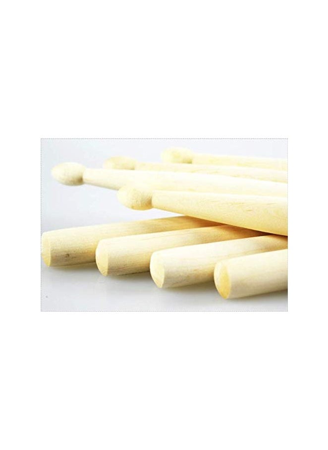 BreeJooy - 1 pair 5A practical maple wood drum sticks drumsticks music bands accessories. - Image 1