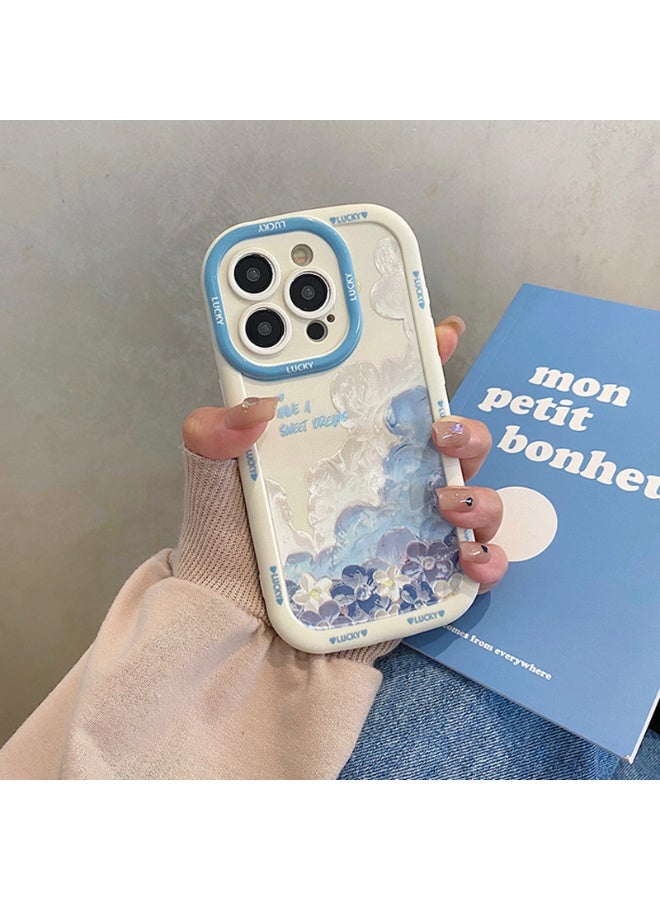 NIBEMINENT Protective TPU Case Cover For iPhone 16 Pro Max, Oil Painting Of Flowers