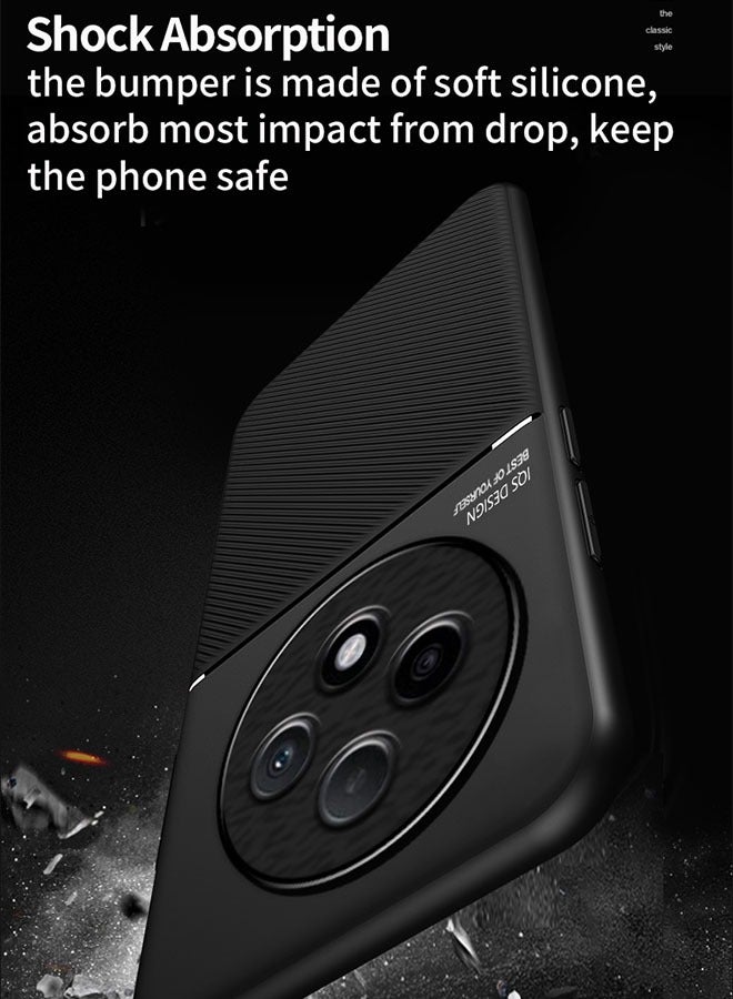 Protective Case Cover For OPPO Reno 12F 5G Black High end Business - Image 2