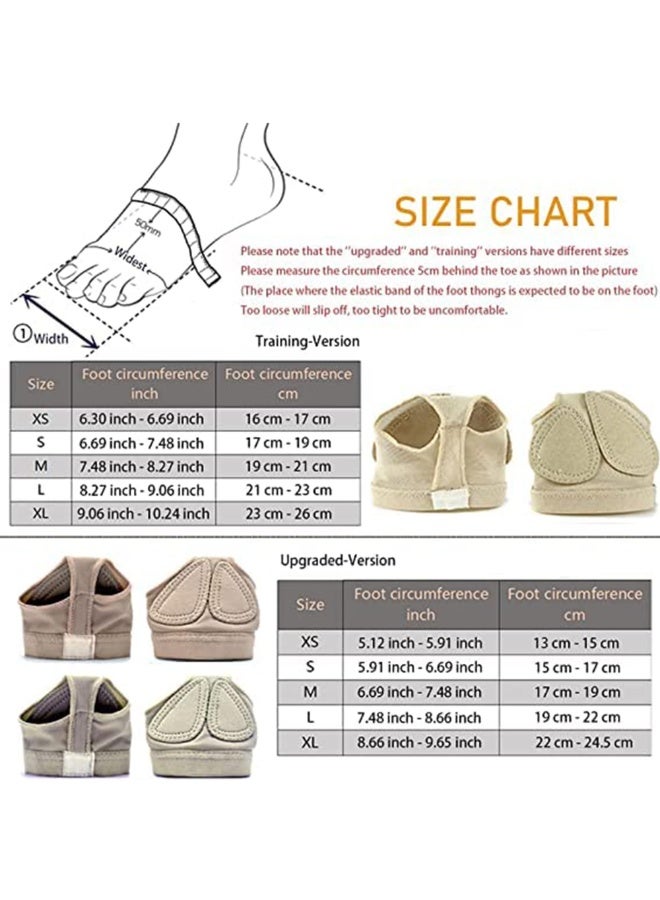 SHOP Foot Thongs 1/2 Pairs Professional Lyrical Paws Pads Ballet Belly Contemporary Dance Wear 5 Sizes for Kids Women and Men/Skin/S - Image 4