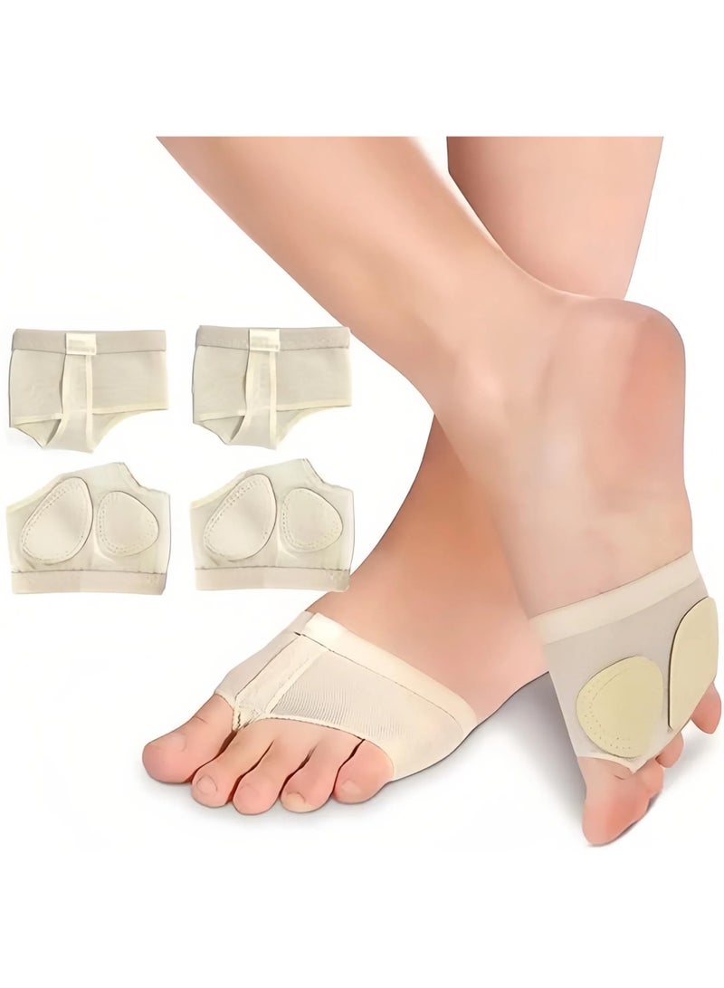 SHOP Foot Thongs 1/2 Pairs Professional Lyrical Paws Pads Ballet Belly Contemporary Dance Wear 5 Sizes for Kids Women and Men/Skin/S - Image 1