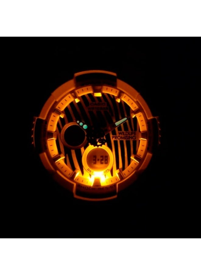 G-SHOCK Baby-G Quartz Women’s Watch BA-120WLP-7ADR, 43.4 mm White Zebra-Print Dial, Resin Strap, Shock-Resistant, 100 M WR - Image 5