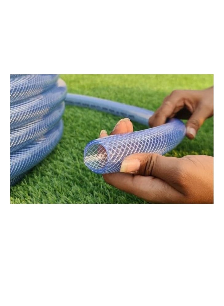 Multipurpose PVC Nylon Braided Water Pipe for Car Washing Gardening & Outdoor Cleaning Durable Leak-Proof Flexible Hose (20 Yards - 1/2 Inch Diameter) - Image 2