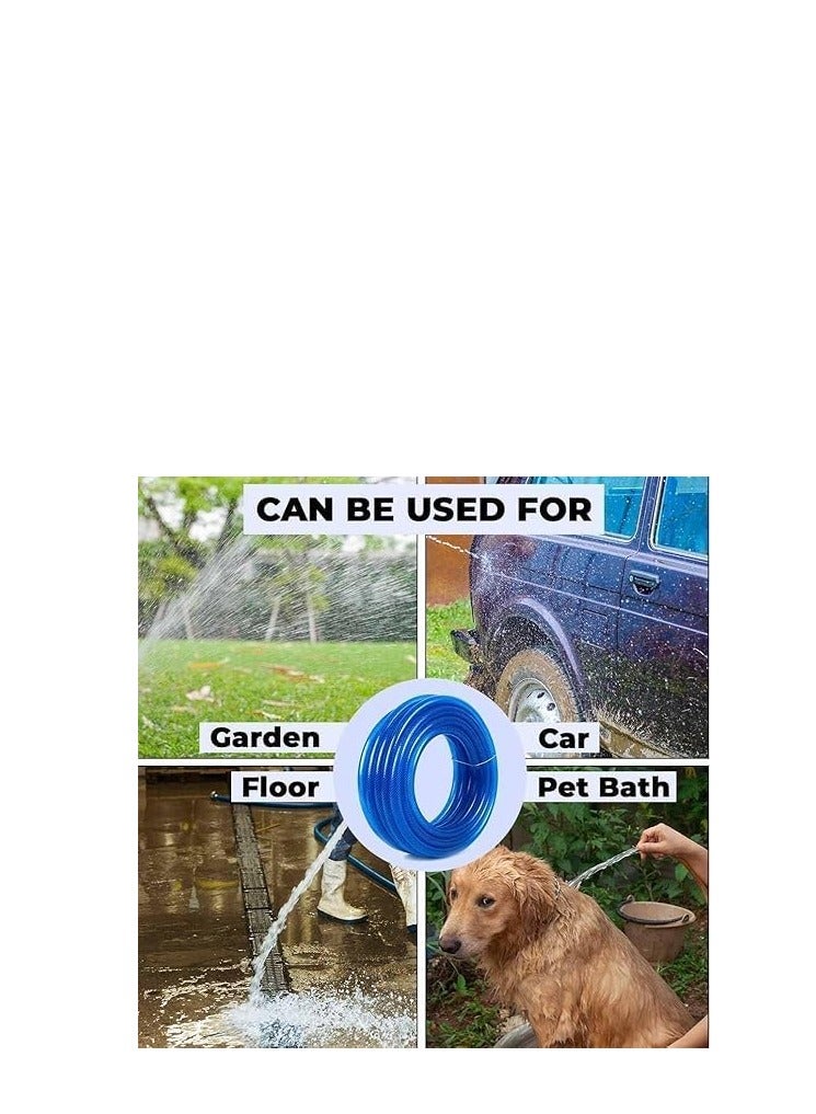 Multipurpose PVC Nylon Braided Water Pipe for Car Washing Gardening & Outdoor Cleaning Durable Leak-Proof Flexible Hose (20 Yards - 1/2 Inch Diameter) - Image 5