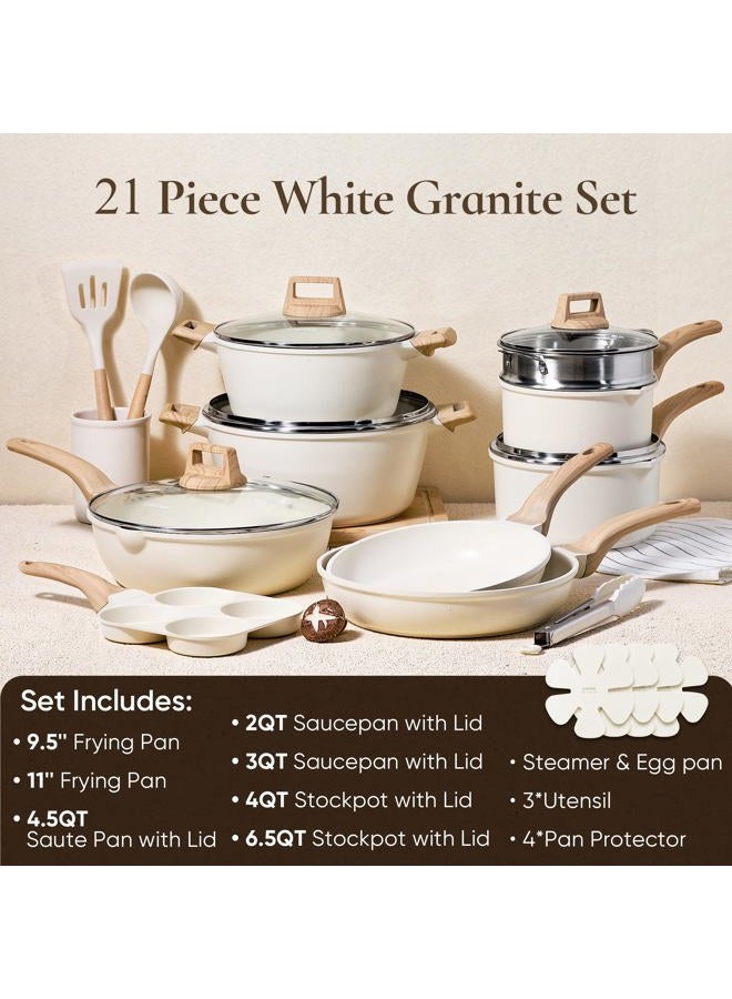 CAROTE 21-Piece Nonstick Cookware Set - Image 2