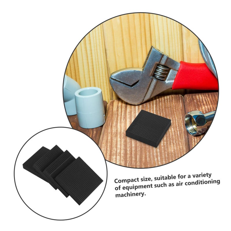 4Pcs Vibration Isolation Pads For Air Conditioner Machinery Noise Reduction Shock Absorbing Non Slip Floor Protector - Image 4