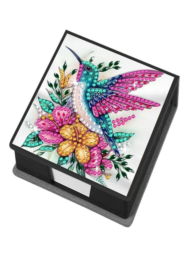 DOTZSO 8 Pcs Diamond Art Kits for Adults Sticky Note Holder, Diaomnd Painting Note Box Gem Arts and Crafts Supplies Contains 160 Sheets of Paper (BBQ023) - Image 1