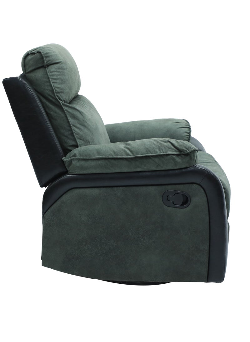 Multi Home Furniture Modern Design Executive Massager Sofa Recliner fabric and leather MH-1145A-31 GREY OLIVE with 360 Moving and Rocking Sofa and Have More cushion And (GREY)  - Image 2