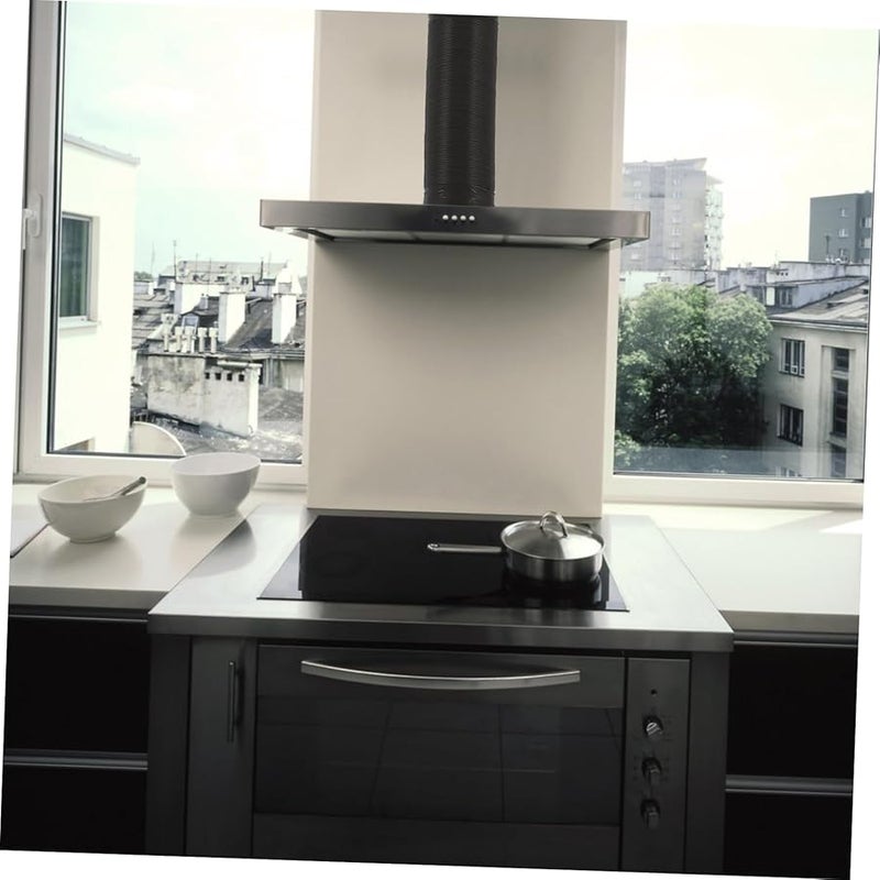 4 طبقات أنابيب هواء مرنة من رقائق الألومنيوم الثقيلة 300 × 18 سم لاستخدامات التهوية في التكييف والمطابخ تشمل مشابك - Image 3