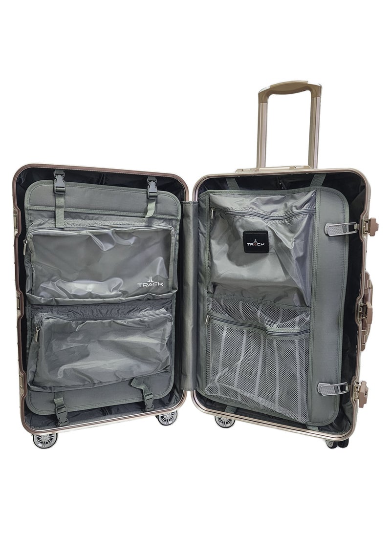 تراك حقائب سفر بإطار من الألومنيوم ، حقيبة سفر من الألومنيوم الصلب - Image 4