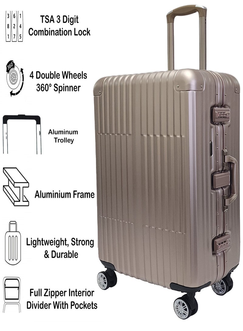 تراك حقائب سفر بإطار من الألومنيوم ، حقيبة سفر من الألومنيوم الصلب - Image 2