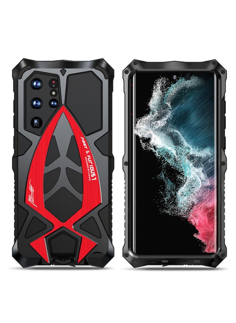 Y&D Galaxy S22 Ultra Case Original Metal Rugged Heavy Duty The Inner Silicone 360 Full Body Protective Cover for Samsung 5G 6.8 inch 2022 - Image 1