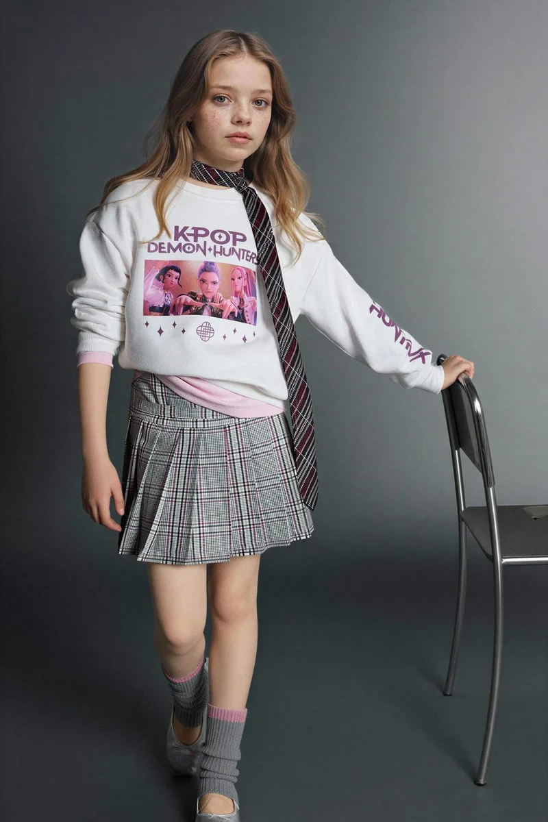 Defacto Relax Fit Crew Neck Sweatshirt
