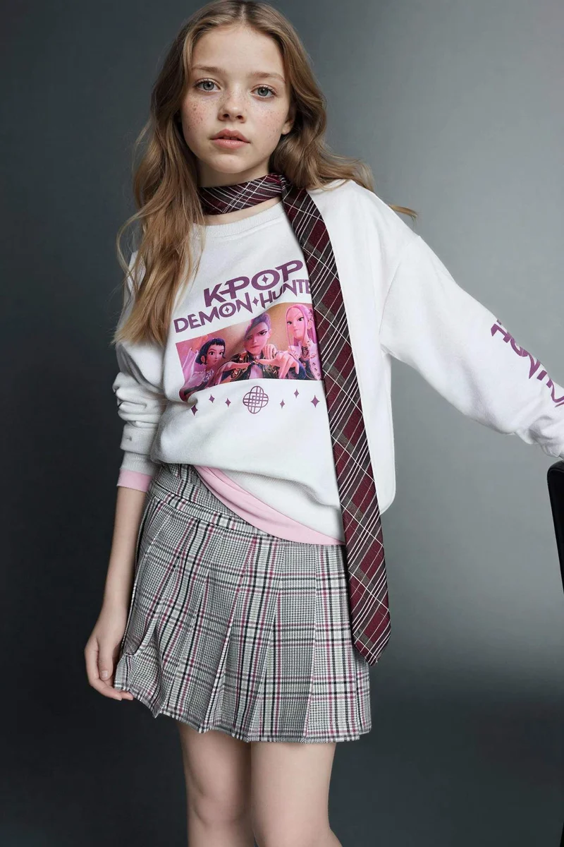 Defacto Relax Fit Crew Neck Sweatshirt