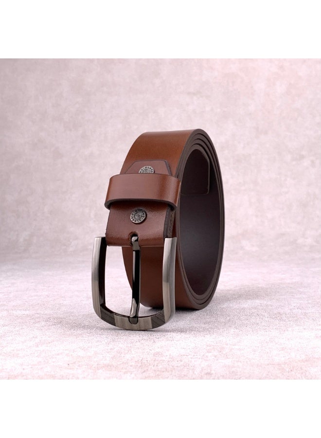 Classic Milano Genuine Leather Belt for Men - Semi-Casual & Formal Wear Belt, Casual & Formal Outfits, and Gifts - Black, Brown & Tan Men’s Belt - Image 3