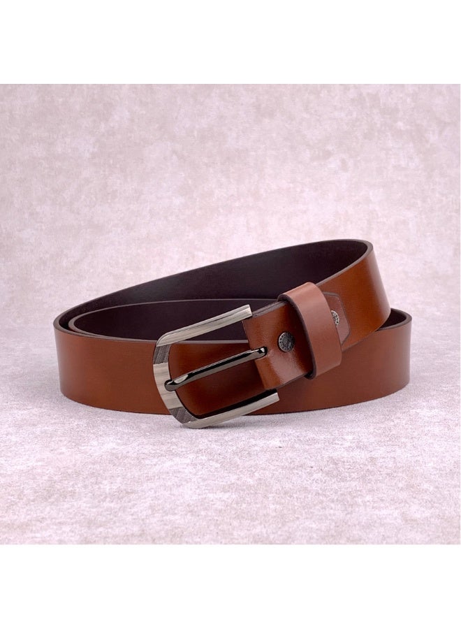 Classic Milano Genuine Leather Belt for Men - Semi-Casual & Formal Wear Belt, Casual & Formal Outfits, and Gifts - Black, Brown & Tan Men’s Belt - Image 5