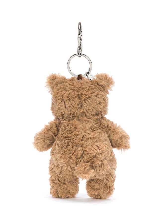 Jellycat Bartholomew Bear Bag Charm – Soft Plush Brown Bear Keychain with Metal Clasp – 18cm Bag Accessory for Backpacks, Keys & Gifting - Image 5