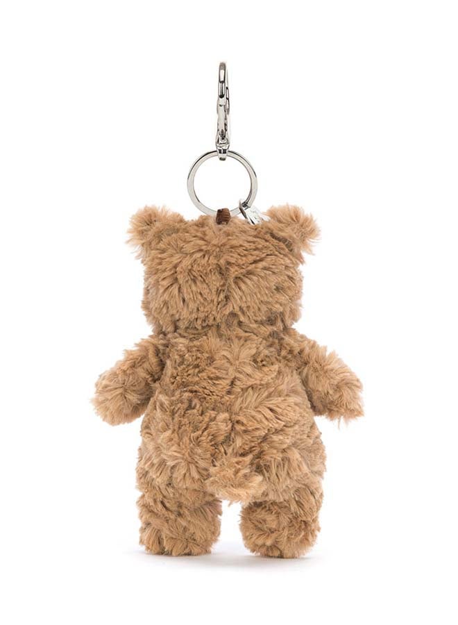 Jellycat Bartholomew Bear Bag Charm – Soft Plush Brown Bear Keychain with Metal Clasp – 18cm Bag Accessory for Backpacks, Keys & Gifting - Image 4
