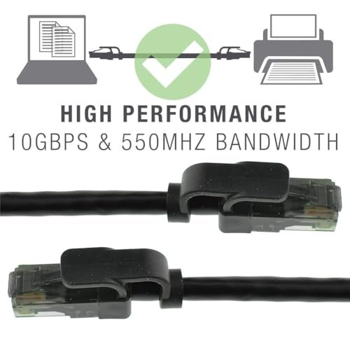 Mediabridge CAT6 Ethernet Patch Cable (10 ft) RJ45 Connectors with Gold Plated Contacts (10gbps) - Image 5