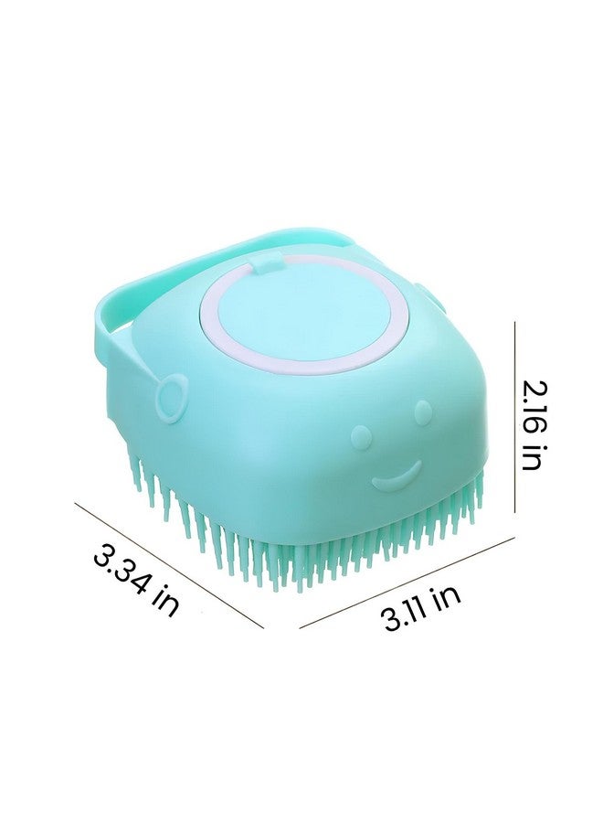 فرشاة استحمام وتدليك للعناية بالحيوانات الأليفة: موزع شامبو وفرشاة تدليك سيليكون للكلاب والقطط والجراء - لطيفة على البشرة، تنظيف عميق لمعطف لامع - مناسبة للكلاب والقطط ذات الشعر الطويل والقصير - Image 3