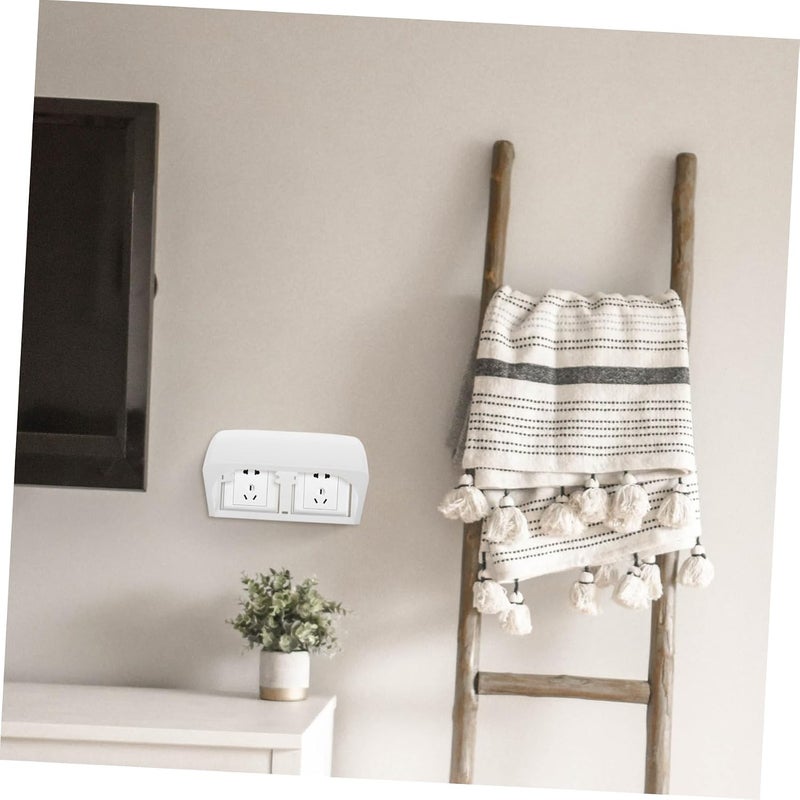 Gadpiparty Outdoor Covers Gang Electric Socket Box Protector Easy Install Rainproof Safety Cover for Bathroom and Home Use Design for Outdoor Electrical Outlets - Image 4