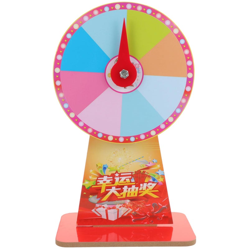 Colorful Rotating Prize Wheel Tabletop Fortune Game For Parties And Events - Image 2