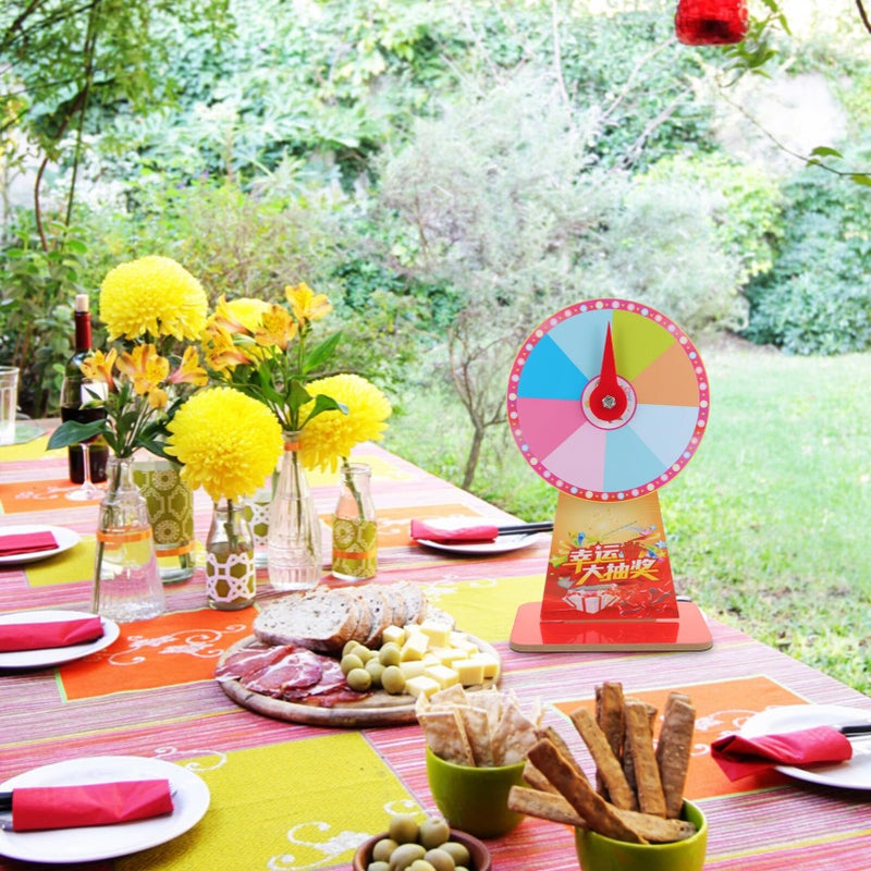 Colorful Rotating Prize Wheel Tabletop Fortune Game For Parties And Events - Image 4