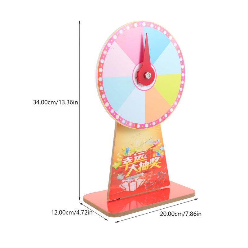 Colorful Rotating Prize Wheel Tabletop Fortune Game For Parties And Events - Image 3