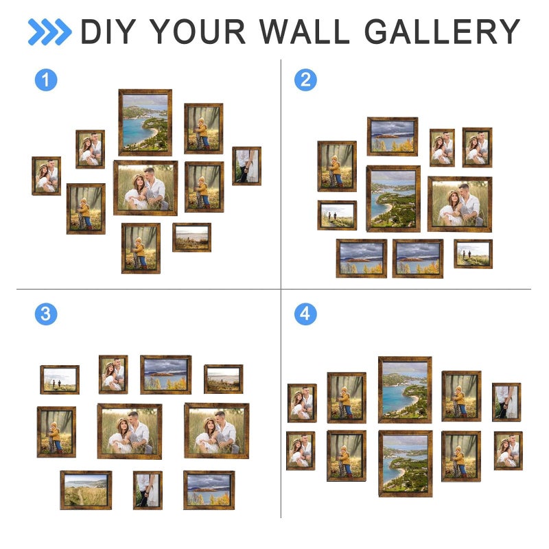 Rexllon Gallery Wall Frame Set Frames Picture Frames Collage Wall Decor - Image 4