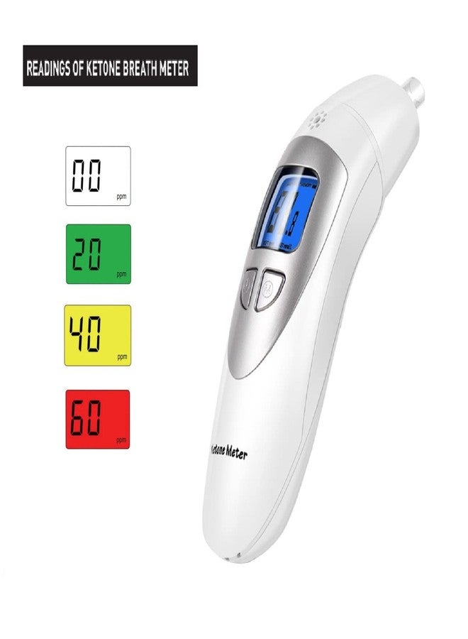 coolker Keto Breath Meter for Ketosis Tracking - Digital Ketones Test Analyzer with 10 Mouthpieces - Image 4