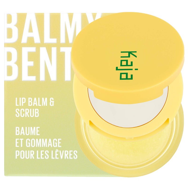 KAJA Lip Balm - Balmy Bento | Scrub, with Coconut Oil, Clear Finish Treatment, Moisturize, Exfoliate, Smoothes Butter Lips Care, Compact Travel Size, PiÃ±a Colada, Korean Beauty, 0.4 Oz - Image 1