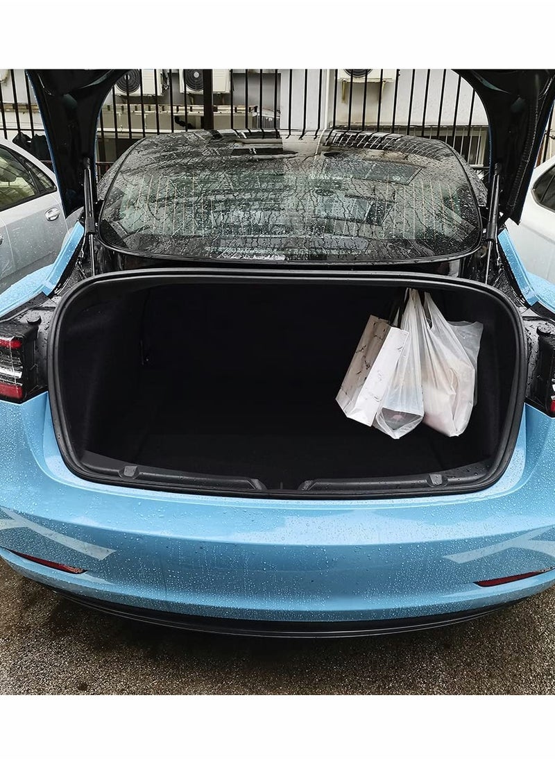 SYOSI Trunk Grocery Bag Hook for Tesla Model 3, Car Hook Shopping Bags Hanger Organizer Holder for Model 3 Accessories Upgrade Aluminum Black Grocery Bag Hook  - Image 3
