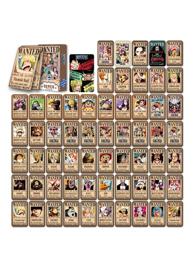 NIBEMINENT 92 Pcs Cartoon One Piece Double-sided Lomo Cards Card For Fans Collection Gifts - Image 3