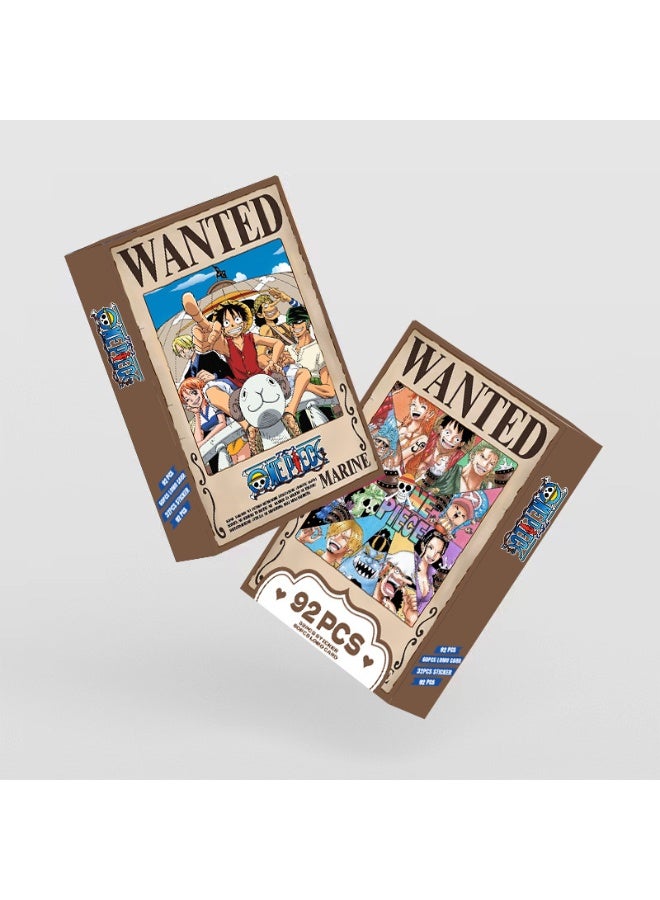NIBEMINENT 92 Pcs Cartoon One Piece Double-sided Lomo Cards Card For Fans Collection Gifts - Image 2