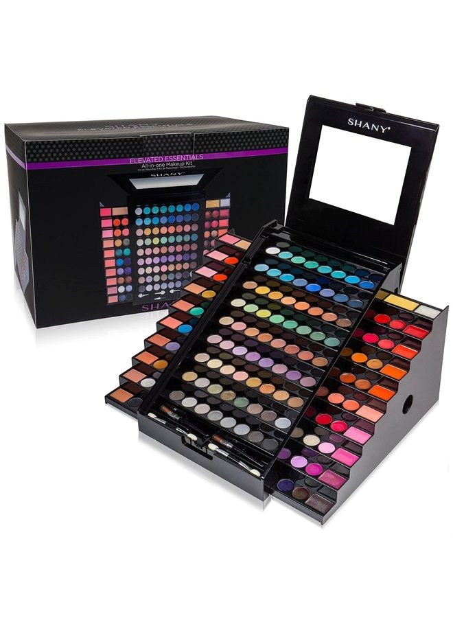 Shany Elevated Essentials Makeup Set - All-in-One Makeup Kit with 72 Eyeshadows, 28 Lip Colors, 18 Gel Eyeliners, 10 Blushes, 1 Eye Primer, and 1 Cream Concealer - Image 1