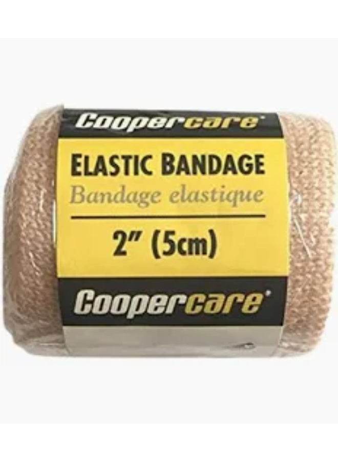 Cooper Care Elastic Bandage, 2 inch (5 cm) Wide, Beige