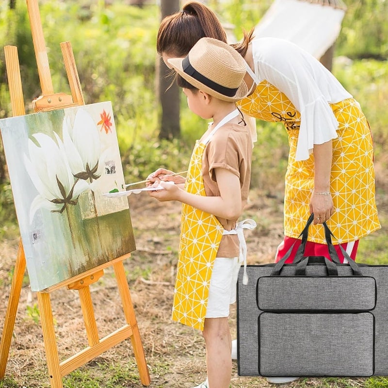 KASTWAVE Art Portfolio Case Bag, Portfolio Folder, 8K 14x20 Inch Waterproof Art Bag with Handles Large Capacity Portfolio Bag Organizer for Artworks, Art Portfolio Case - Image 5