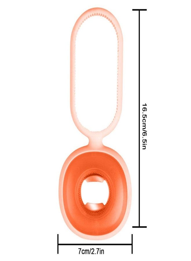 Ramkuwar Silicone Rubber Bottle Opener Gripper Multipurpose Non-Slip Cap & Can Lid Opener Kitchen Tool for Easy Bottle Opening (Orange) - Image 2