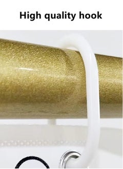 Kutis ستارة دش بوليستر مقاومة للماء وحديثة وبسيطة مكونة من قطعة واحدة باللون الأبيض 200x180 سنتيمتر  - Image 5