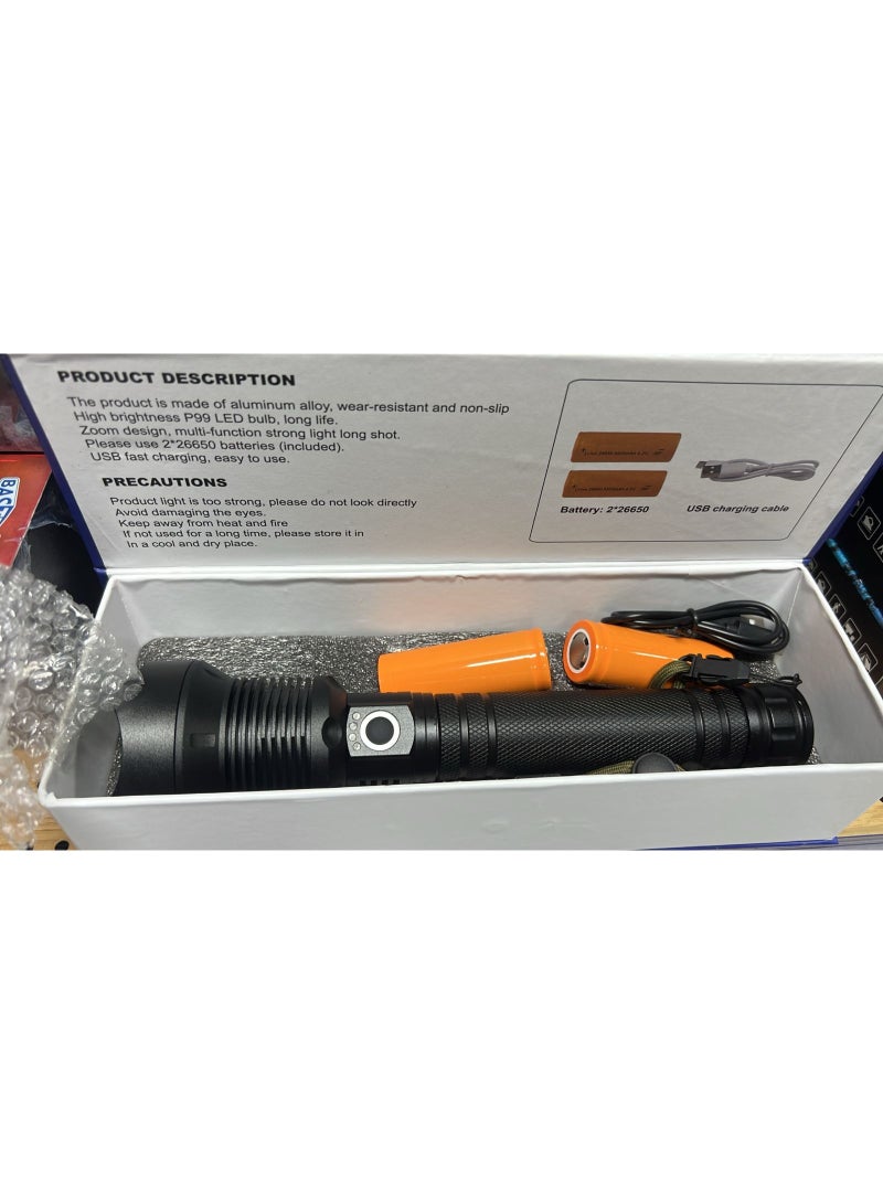 P99 Rechargeable LED Flashlight - Image 2