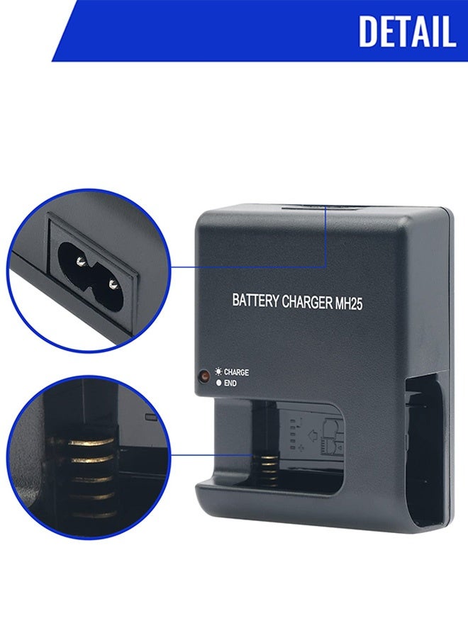 AZorb MH-25 Cameras Battery Charger for Nikon EN-EL15 EN-EL15a EN-EL15b D500 D600 D610 D750 D780 D800 D800E D810 D810A D850 D7000 D7100 D7200 D7500 Coolpix Z5 Z6 Z6 II Z6 III Z7 Z7 II Z1 Z8 V1 1V1 SLR - Image 4