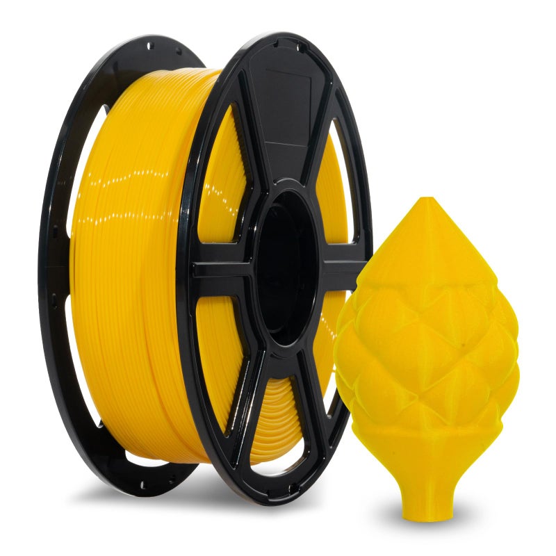 FLASHFORGE ABS Pro Filament 175mm Yellow 3D Printer Filament 1kg 22lbs SpoolDimensional Accuracy 002mm Hot Deformation Below 90 Great for Printing HeatResistant Functional Parts