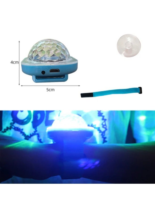 كروني مصباح إسقاط النجوم Crony Seven Smurf Lights على شكل سوار من نوع Starlight USB ضوء ليلي هدية إبداعية جو ضوء ليزر ملون - Image 3